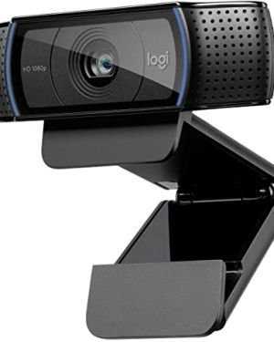 Alquiler Logitech C920 HD Pro Webcam, Videoconferencias 1080P FULL HD 1080p/30 fps, Sonido Estéreo, Corrección de Iluminación HD, Skype/Google Hangouts/FaceTime, Para Gaming, Portátil/PC/Mac/Android