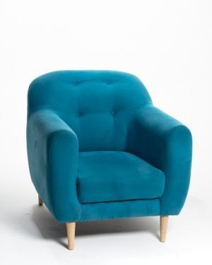 Alquiler silla poltrona azul claro