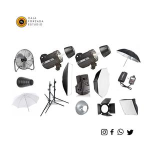 ESTUDIO 1 + FLASH 500WS X2  ELINCHROM COMBO PROFESIONAL