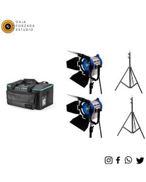 Kit Fresnel 1000w x2 +650w+300w tungsteno Alquiler