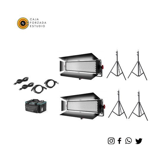 kit x 2 Lampara 1200 led panel – 19000 lux Alquiler