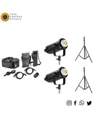 Kit x2 LED 300w 5500k equiv 2000w tungsteno