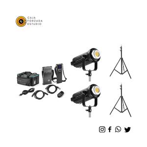 Kit x2 LED 300w 5500k equiv 2000w tungsteno