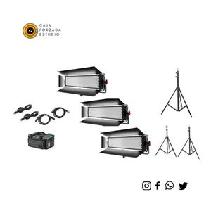 kit x 3 Lampara 1200 led panel – 19000 lux