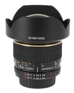 Lente 14mm 2.8 para Nikon, Canon, Sony Alquiler