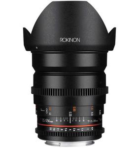 lente 24mm t1.5 cine DS para canon, nikon, sony, rokinon  FX y apsc