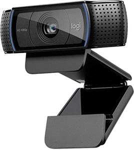 Logitech C920 HD Pro Webcam, Videoconferencias 1080P FULL HD 1080p/30 fps, Sonido Estéreo, Corrección de Iluminación HD, Skype/Google Hangouts/FaceTime, Para Gaming, Portátil/PC/Mac/Android
