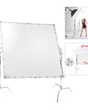 Papillon kit 1 marco 2 difusores 185 cm, 125cm butterfly scrim alquiler