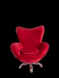 silla pop roja giratoria