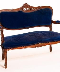 sofa isabelino azul