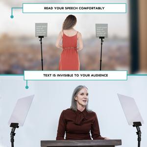 Teleprompter presidencial atril eventos kit 2
