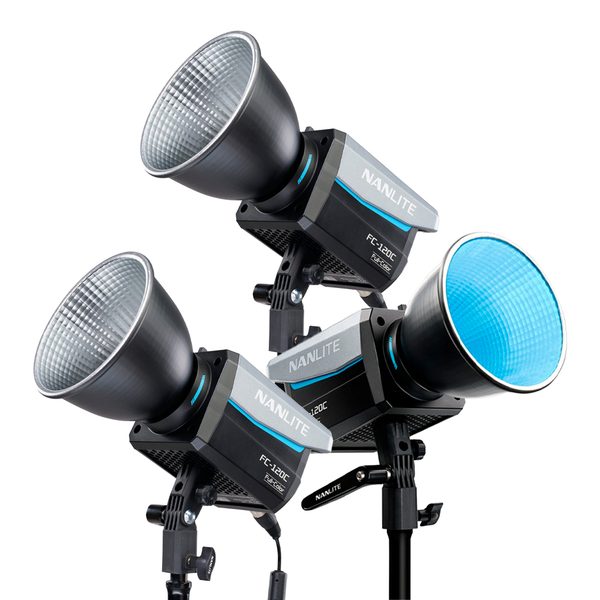 Alquiler Kit 3 Luces Nanlite 120C RGB + Softbox Parabolic