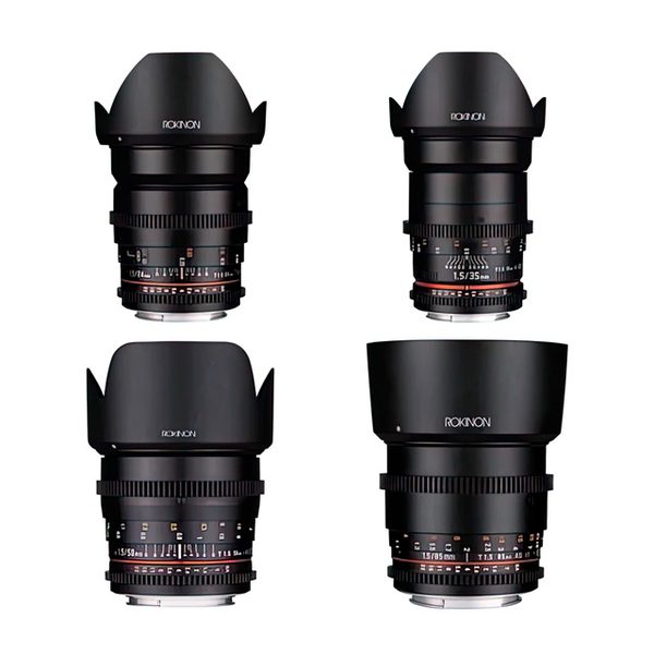 Alquiler Kit Rokinon Cine T/1.5 24mm 35mm 50mm 85mm Canon EF