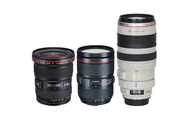 A Óptica Canon 3 lentes f/4.5 alquiler