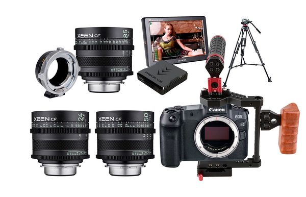 Combo C01 – Canon R5 + Xeen CF 3 lentes PL alquiler