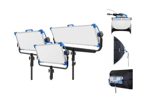 Combo L04 – 3 luces LED ARRI Skypanel + 3 Chimeras alquiler