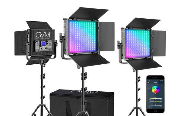 Kit 3 luces Led GVM 50RS RGB