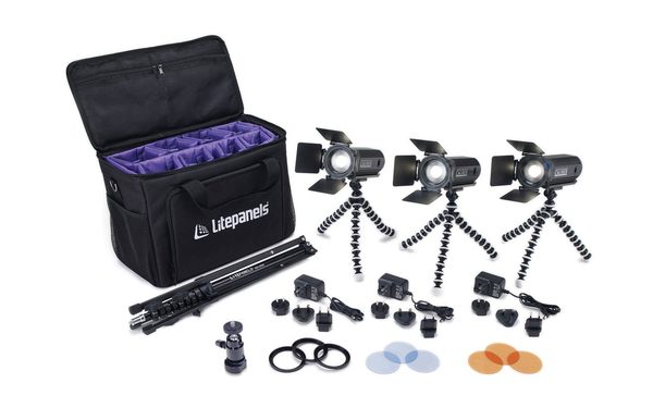 Kit de 3 luces Litepanels Caliber alquiler