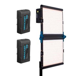 Luz LED bicolor plegable Dracast LED1000 Silver Series