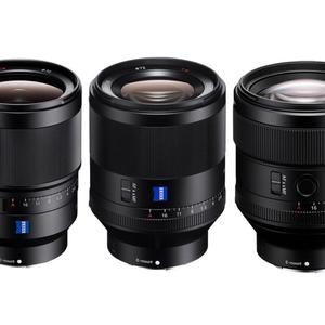 Set 3 lentes Sony E-mount autofoco f1,4 alquiler
