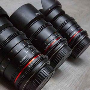 Kit Rokinon-Cine 24mm, 35mm, 85mm T1.5 EF