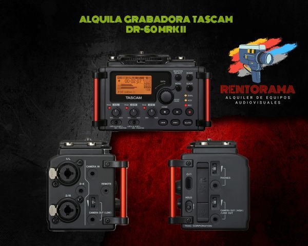 Alquiler de Grabadora Tascam DR 60 MRK II