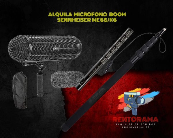 Alquiler de Micrófono Boom/Shootgun Sennheiser ME66-K6