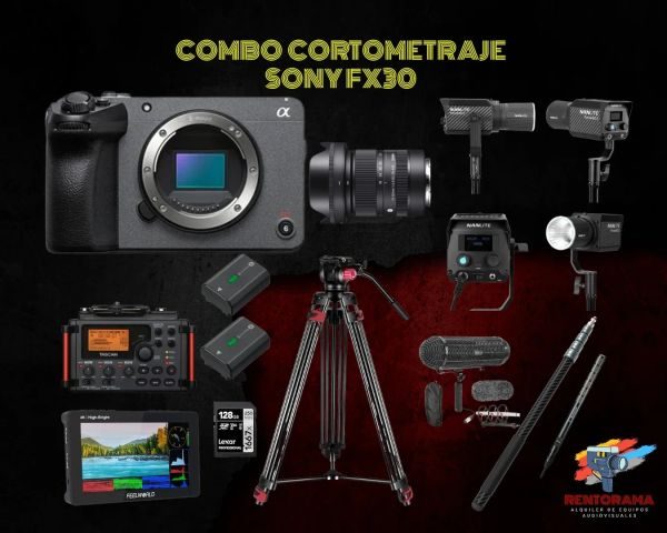 Alquiler de Sony FX30 Combo Cortometraje