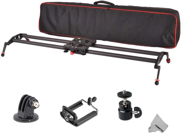 CAMARA SLIDER EN FIBRA DE CARBONO 1 METRO CON CABEZA