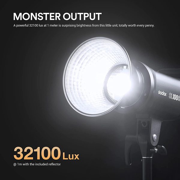 Godox Luz de video LED SL100D Luz continua TLCI97 CRI96,5600K