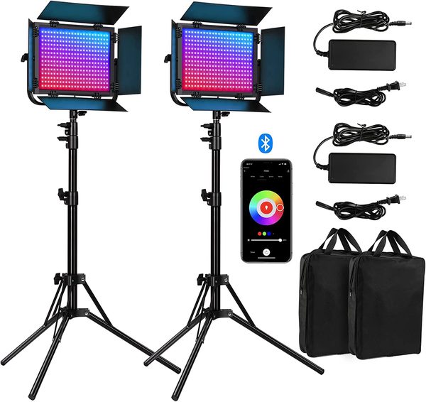 LUCES LED RGB KIT 2 PANEL DE LUZ LED CONTRIPODES