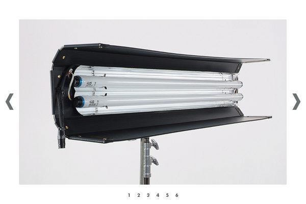 LUZ FLUORESCENTE KINO FLO BANCO GRANDE 2 TUBOS (120X2)