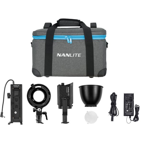 LUZ LED 5600K DIMERIZABLE CON ACCESORIOS NANLITE FORZA 60