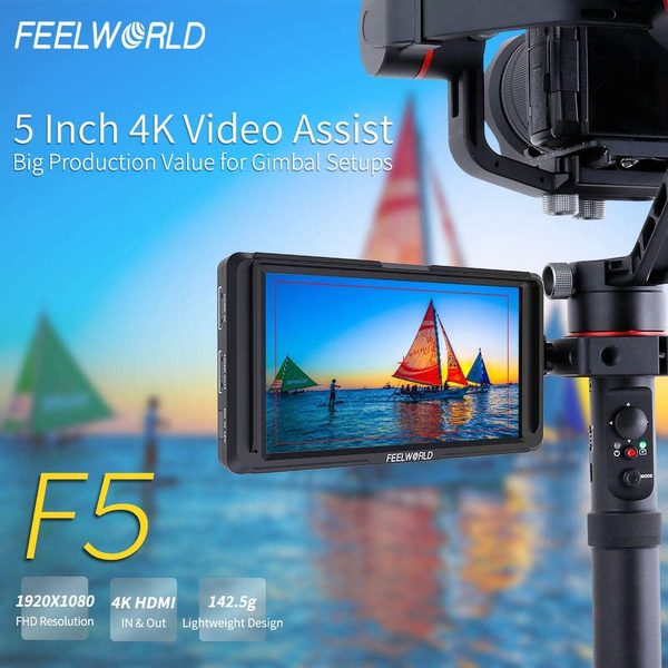 Monitor de video 5 pulgadas  para camaras full hd 4k  Gimbal dslr mirrorles