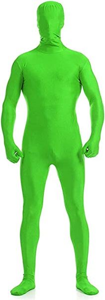 TRAJE CROMA KEY GREEN SCREEN  ENTERIZO PARA PANTALLA VERDE TALLA M EN LICRA