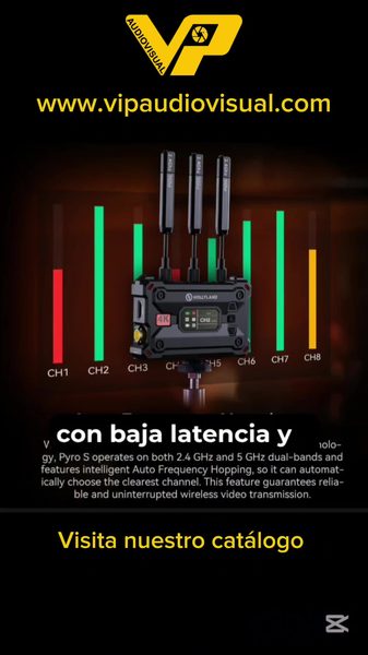 Transmisor y receptor de video inalámbricoHollyland Pyro S